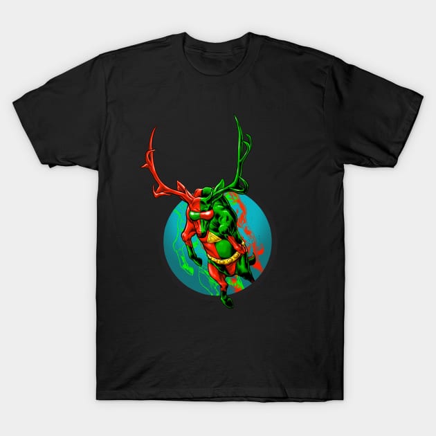 3-D Deer - 1 T-Shirt by ThirteenthFloor